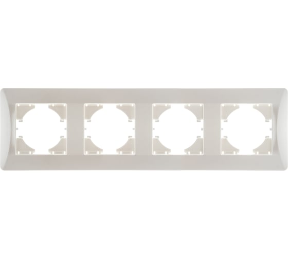 Изображение товара Рамка GUSI ELECTRIC 4-местная, цвет жемчуг С1140-028