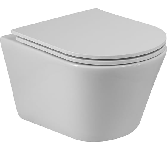 Изображение товара Унитаз подвесной CEZARES LINER безободковый, с системой смыва "Торнадо", с сиденьем soft close, 53 см CZR-3808-53-TH-TOR/SC