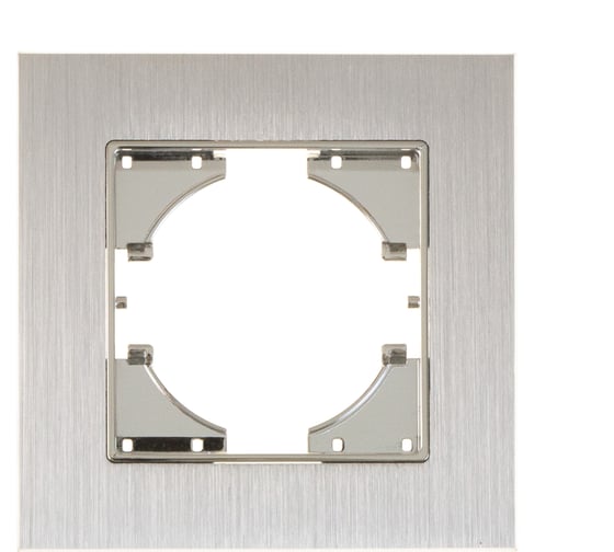 Изображение товара Рамка GUSI ELECTRIC 1-местная, алюминий, цвет серебро С1110-034