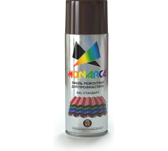 Изображение товара Аэрозольная эмаль для профнастила MONARCA RAL8017 шоколадно-коричневый 78017