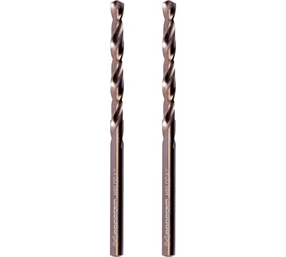 Изображение товара Сверло по металлу кобальтовое MONOGRAM HSS-Co, 4,0 мм, 2 шт 105-574