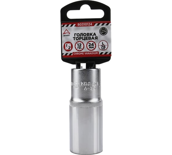 Изображение товара Головка удлиненная 12-гранная (24х77 мм; 1/2") Arnezi R0310124