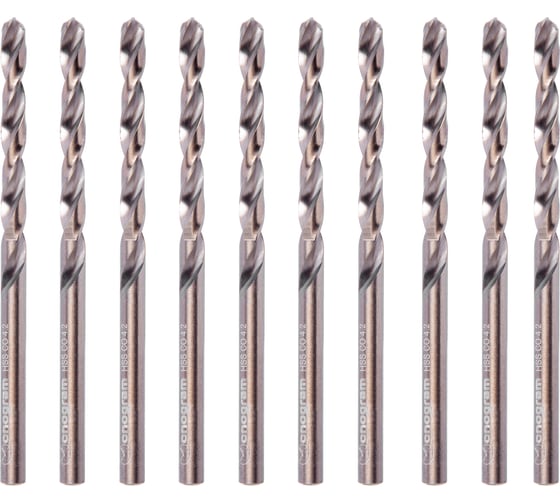 Изображение товара Набор сверл по металлу кобальтовых MONOGRAM HSS-Co 4.2x43x75 мм, 10 шт 105-734