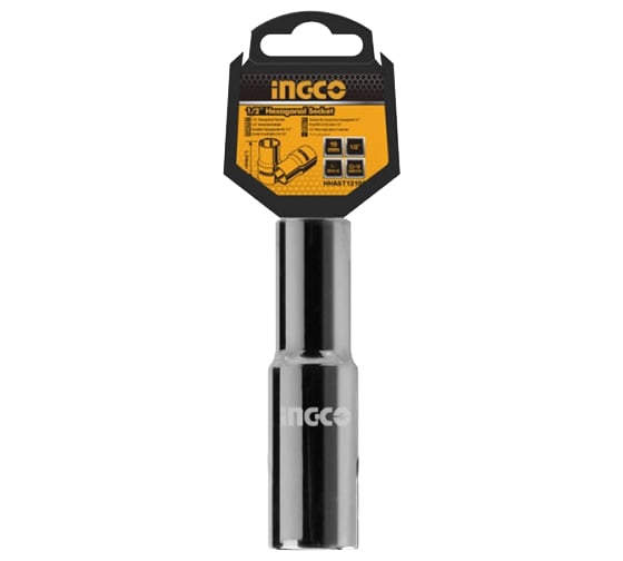 Изображение товара Головка торцевая шестигранная удлиненная (13 мм; 1/2") INGCO HHAST12133L