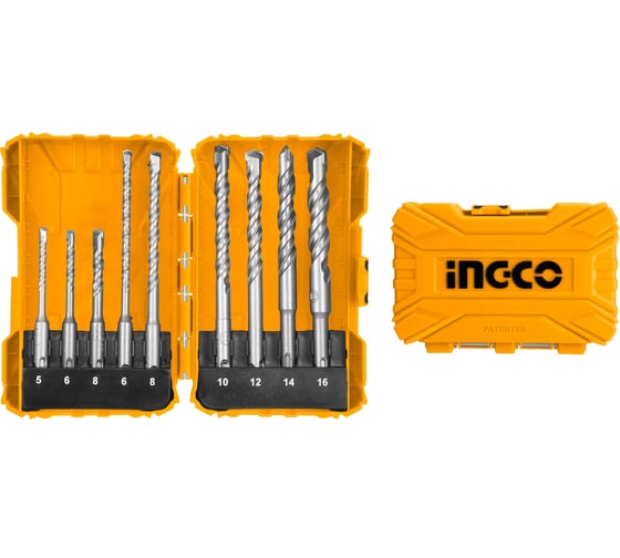 Изображение товара Набор буров (9 шт; SDS-plus) INGCO AKDL30901