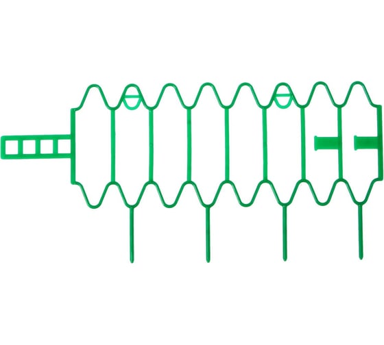 Изображение товара Пластиковый кустодержатель для клубники СИМАЛЕНД Волна диаметр 15 см, зеленый, 10 шт. 3272979