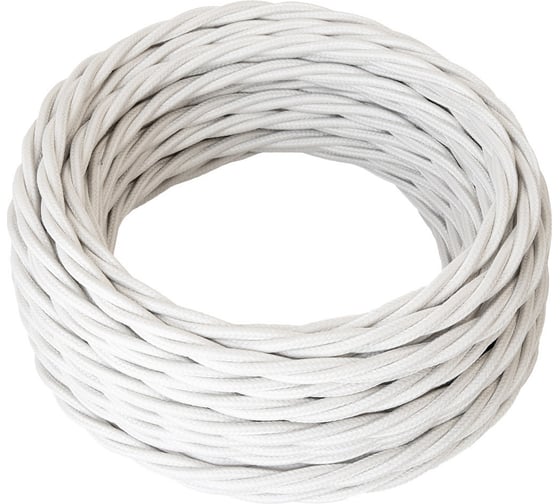 Изображение товара Силовой кабель Retro Electro, ретро, 3х2,5, белый, длина бухты 50 2254761