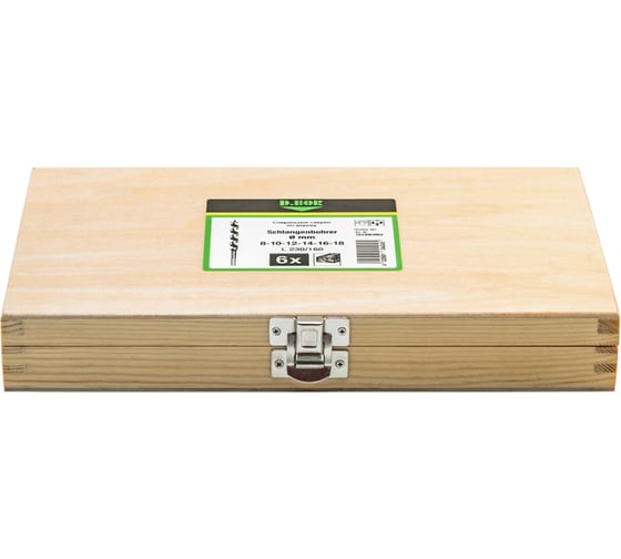 Изображение товара Набор сверл по дереву спиральных D.BOR LEWIS, 6 шт (10 - 20x230 мм) D-DBW3-AU1-H-WS1-06