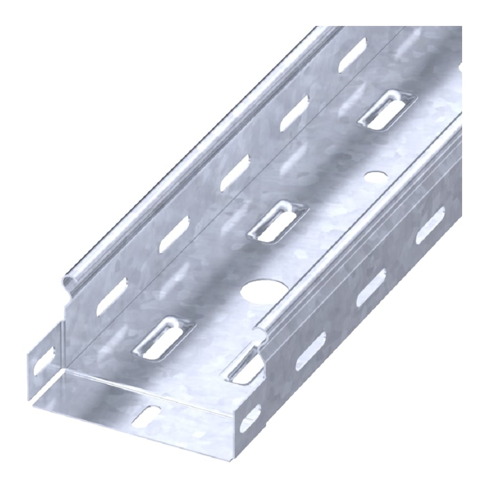 Изображение товара Перфорированный лоток PRO-lotki.ru LMP 100Н50 длиной 2000 мм для монтажа кабелей