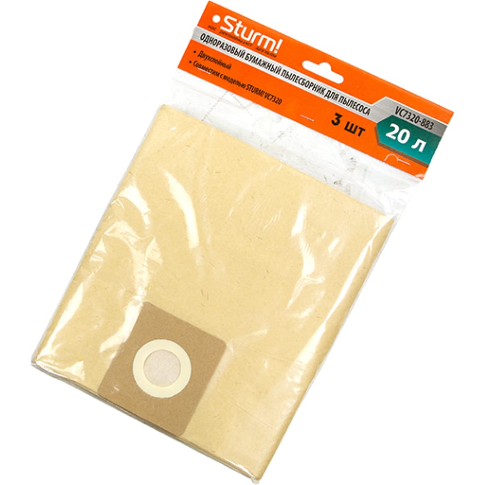 Бумажные мешки для пылесосов VC7320 Sturm мешки бумажные для пылесоса karcher se 19 л 5 шт