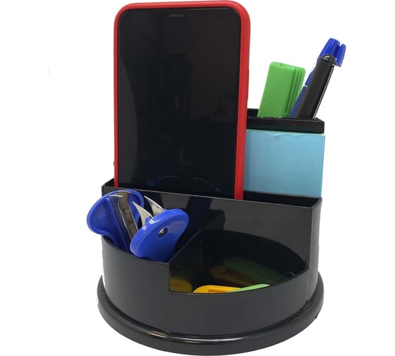 Изображение товара Органайзер ОСКОЛПЛАСТ на 6 отделений черный 200-02