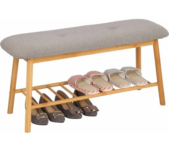 Изображение товара Банкета с подставкой для обуви UniStor TIMOR 30х90х45см, 100% бамбук 211522