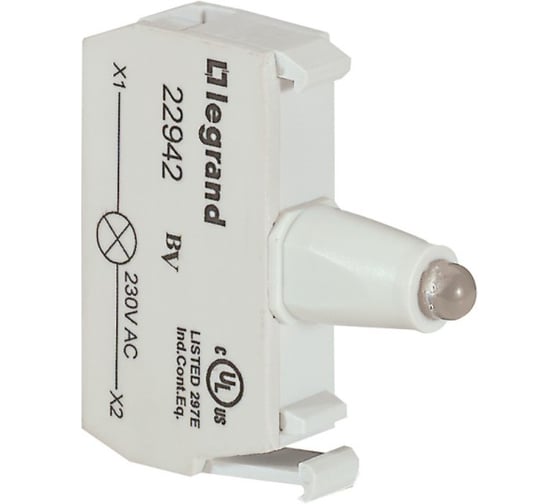 Изображение товара Блок подсветки Legrand для индикаторных кнопок и диффузоров - Osmoz - для комплектации - под винт - 230 В~ - зеленый 022942