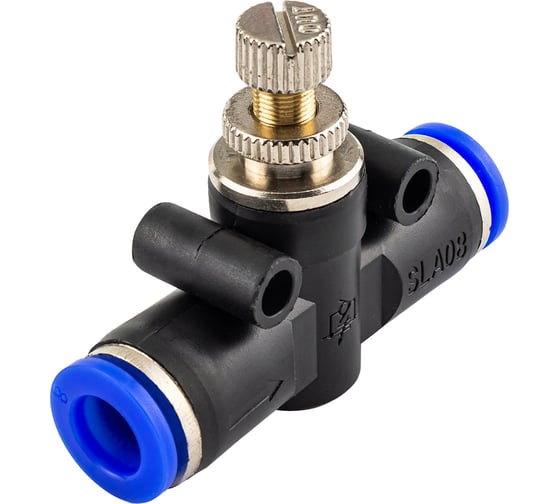 Изображение товара Фитинг для пластиковых трубок с регулятором Forsage 8x8 мм F-SPA08(59357)