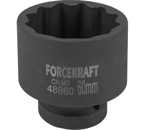 Изображение товара Головка ударная 12-гранная Forcekraft 60 мм, 1DR FK-48860(59023)