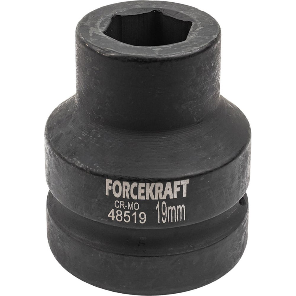 Изображение товара Головка ударная 19 мм 6-гранная Forcekraft FK-48519(57435)