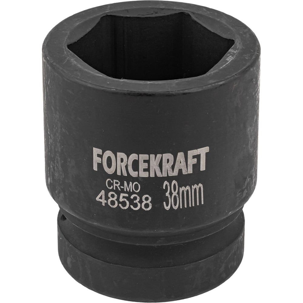 Изображение товара Головка ударная Forcekraft 6-гранная 38 мм для гайковертов и ударных дрелей