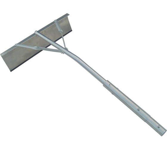Изображение товара Скребок для уборки снега с крыши RUSСАД ОРЛАН алюминиевая насадка, резиновая кромка, сборно-составная ручка, 555х120х5500 мм 12187