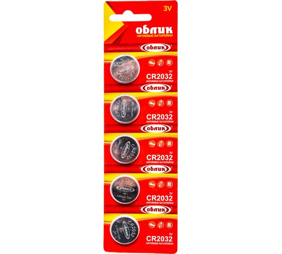 Изображение товара Литиевая батарейка Облик CR2032 53