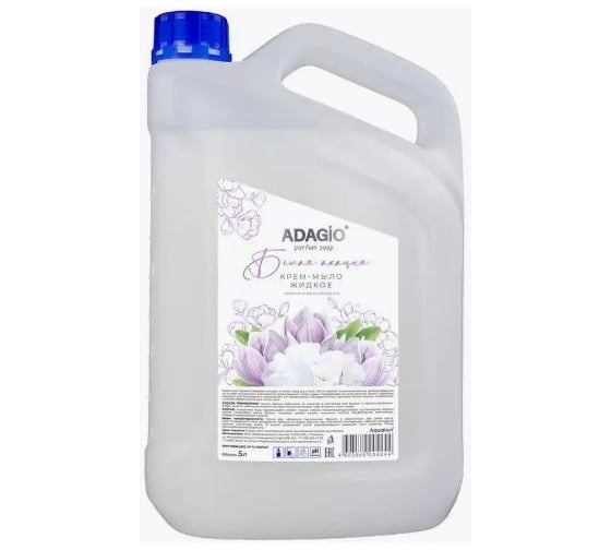 Изображение товара Жидкое крем-мыло ADAGIO, 5 л, перламутровое, белая акация 174244