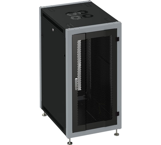 Изображение товара Коммутационный шкаф SYSMATRIX, 22U 600х600х1100 передняя и задняя двери-перфорация, SL 6622 933