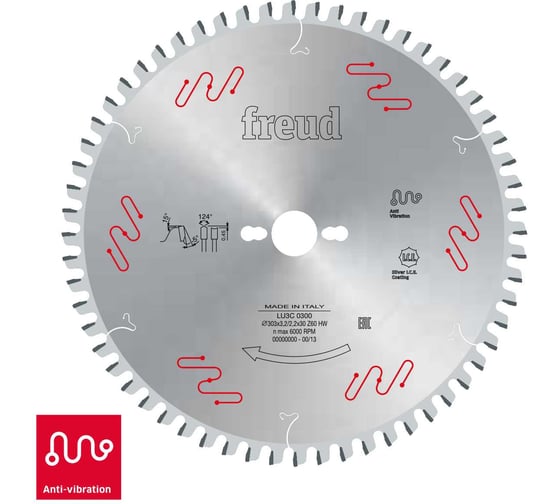 Изображение товара Пила дисковая Freud 303x3.2x30 мм, Z60, HM Lu3C 0300
