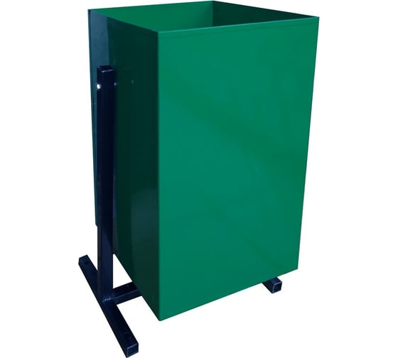 Изображение товара Металлическая урна KlestO Стандарт зеленая 500x240x240 1292570