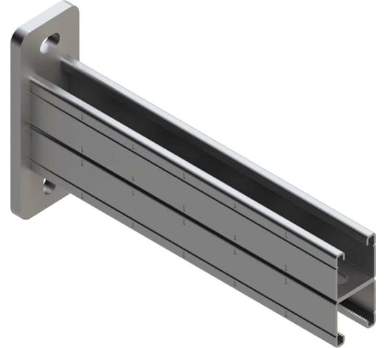 Изображение товара STRUT консоль двойная ООО "СТАЛЬНЫЕ СИСТЕМЫ" 41x41, 2,0 мм, L=200 мм, гор. цинк SR3520-27