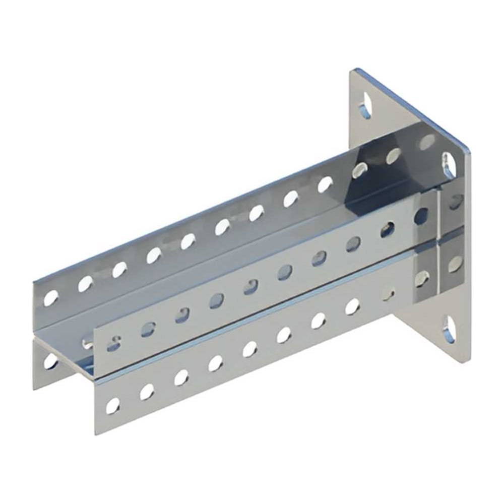 Изображение товара Стойка двойная с приварным основанием 2500 мм горячий цинк ООО СТАЛЬНЫЕ СИСТЕМЫ SKD-P-2500 56x40