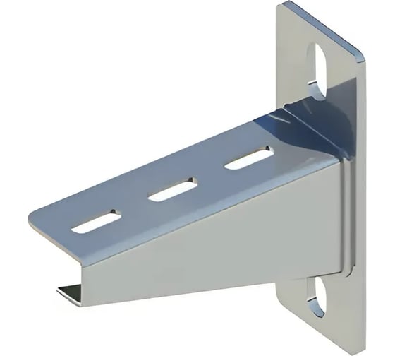 Изображение товара Кронштейн настенный с опорой ООО "СТАЛЬНЫЕ СИСТЕМЫ" KNO-250 (2,5мм) L=250мм под 50x30мм гор. цинк SK32OG25-28