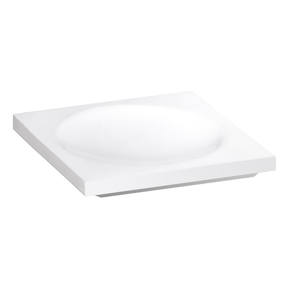 Изображение товара Мыльница BEMETA GAMMA белая настольная квадратная чашеобразная 95 мм