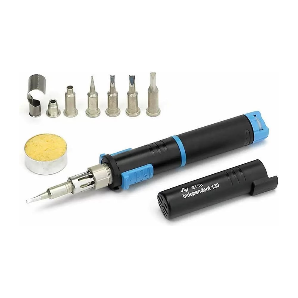 Изображение товара Газовый набор Ersa Independent 130 Profi Set с пьезоподжигом и регулятором пламени Изображение товара Газовый набор Ersa Independent 130 Profi Set с пьезоподжигом и регулятором пламени