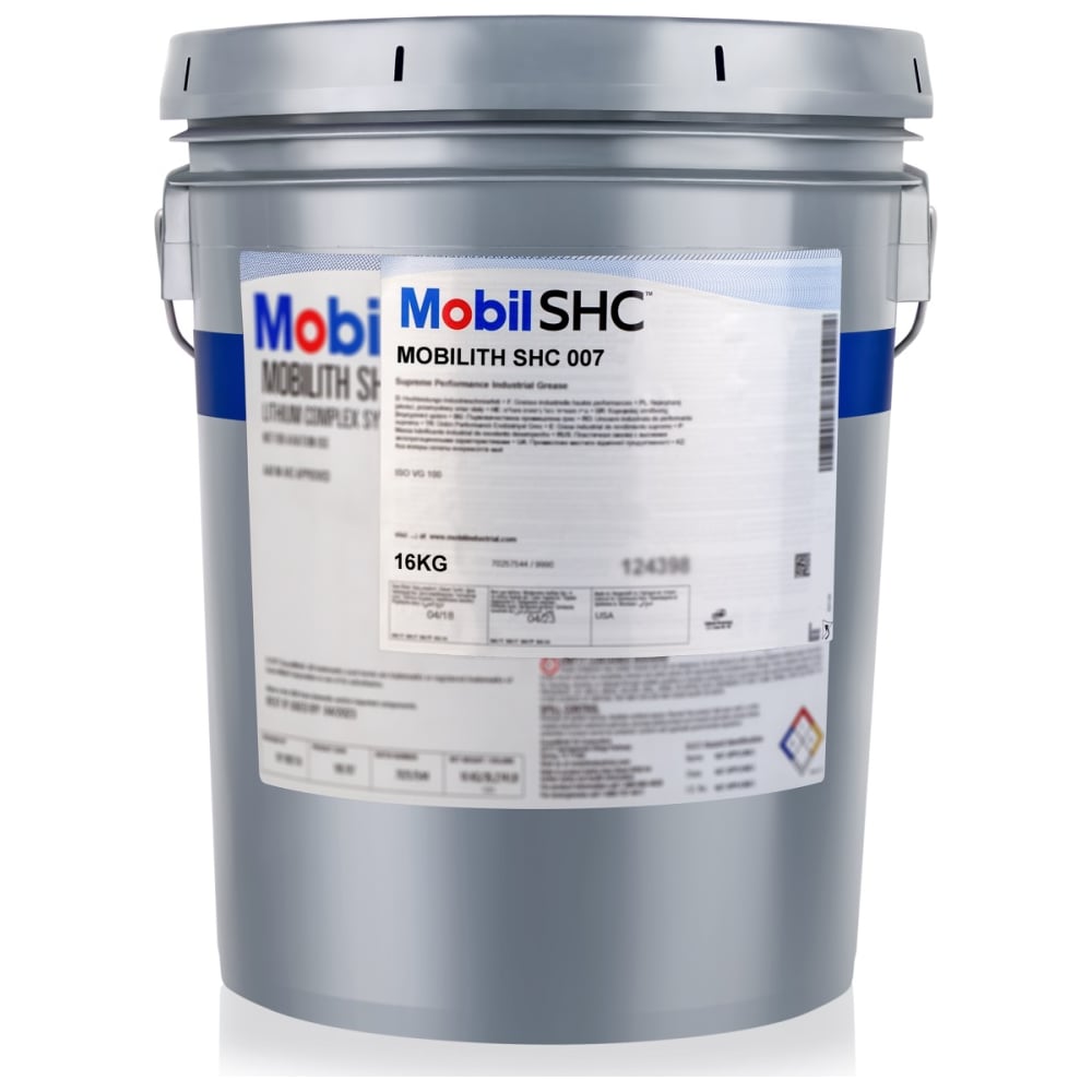 Изображение товара Пластичная смазка MOBIL ith SHC 007 16 кг для промышленного применения