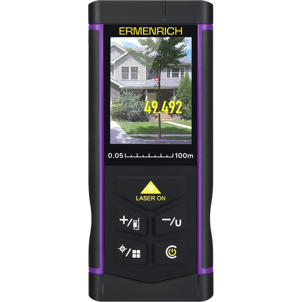 Изображение товара Лазерная рулетка Ermenrich LR100 с камерой, профессиональная, IP65