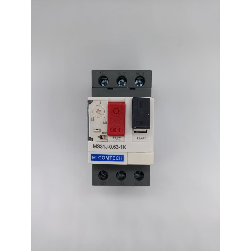 Изображение товара Мотор-автомат ELCOMTECH MS31J-0,63-1K 0,63-1А автомат защиты