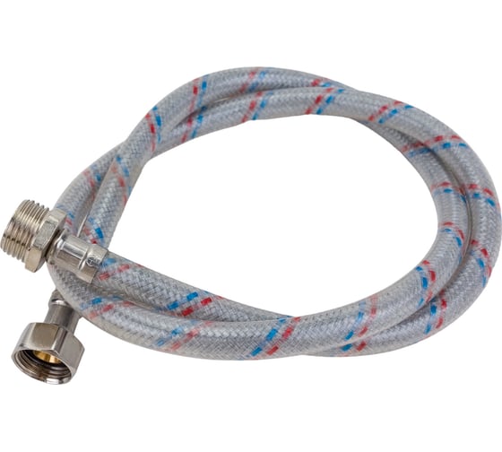 Изображение товара Подводка для воды AQUALINE нейлон/ПВХ стальнаягайка вн-нар 1/2 - 100 см 04878