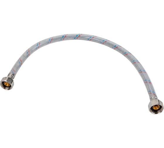 Изображение товара Подводка для воды AQUALINE нейлон/ПВХ стальнаягайка вн-вн 1/2 - 50 см 04862