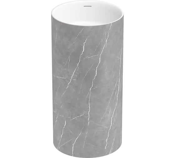 Изображение товара Напольная раковина отдельно стоящая Wellsee Chalice Perfection, серый мрамор 230618000