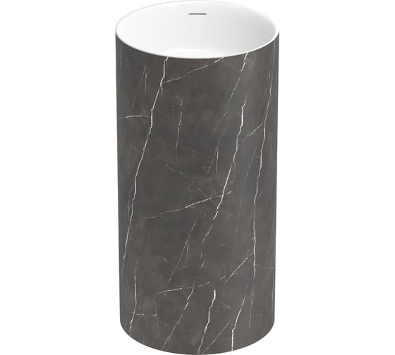 Изображение товара Напольная раковина отдельно стоящая Wellsee Chalice Perfection, черный мрамор 230617000