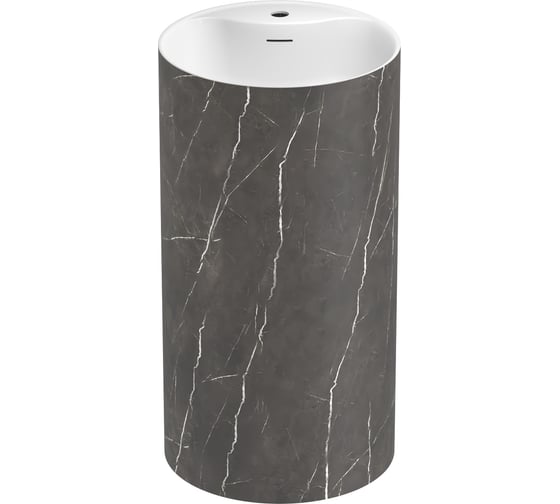 Изображение товара Напольная раковина отдельно стоящая Wellsee Chalice Perfection, черный мрамор 230624000