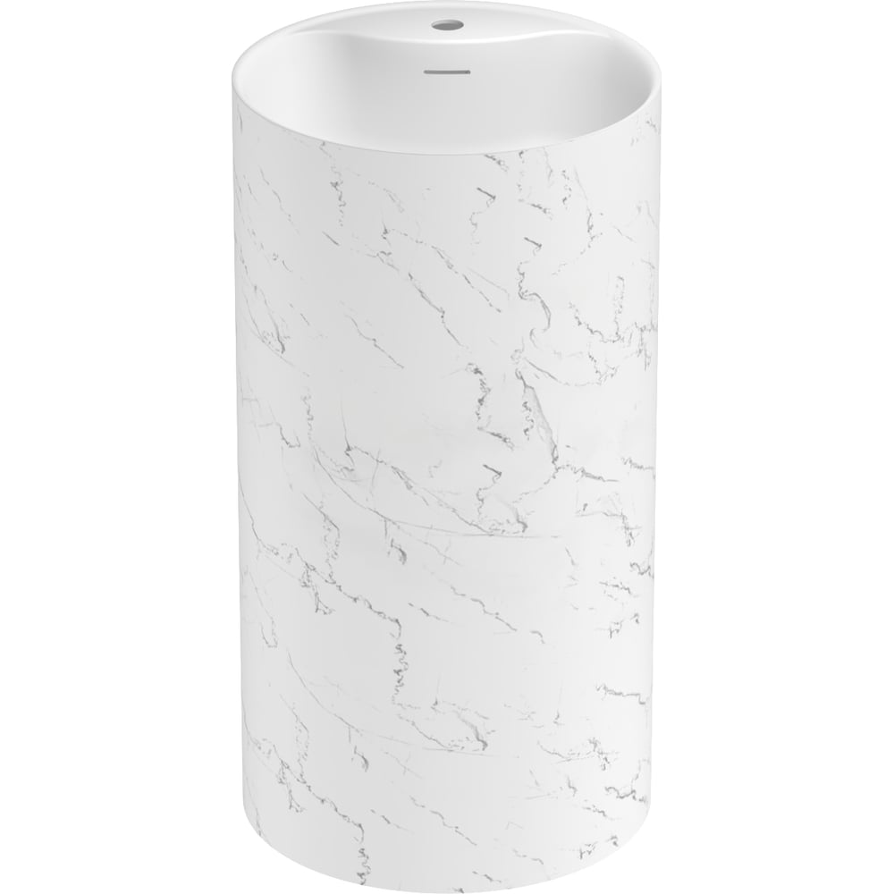 Изображение товара Напольная раковина Wellsee Chalice Perfection белый мрамор