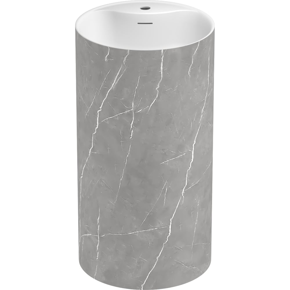 Изображение товара Напольная раковина Wellsee Chalice Perfection с серым мрамором