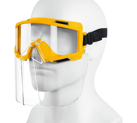 Изображение товара Защитные очки в комплекте со щитком STAYER Panorama непрямая вентиляция 110292
