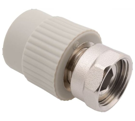 Изображение товара Муфта с накидной гайкой Damento 25мм, 3/4 внутренняя резьба, серый 8924