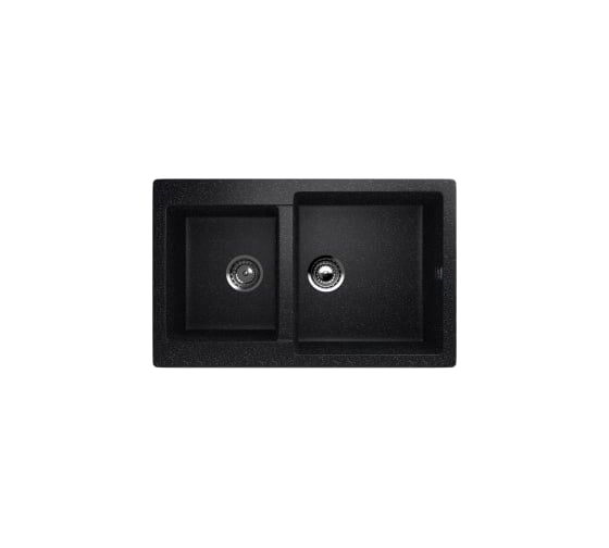 Изображение товара Кухонная мойка ULGRAN U-505 цвет: черный U-505-308