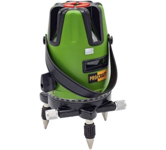 Изображение товара Лазерный уровень PROCRAFT 532нм, 0-15м, 5 лучей LE5D