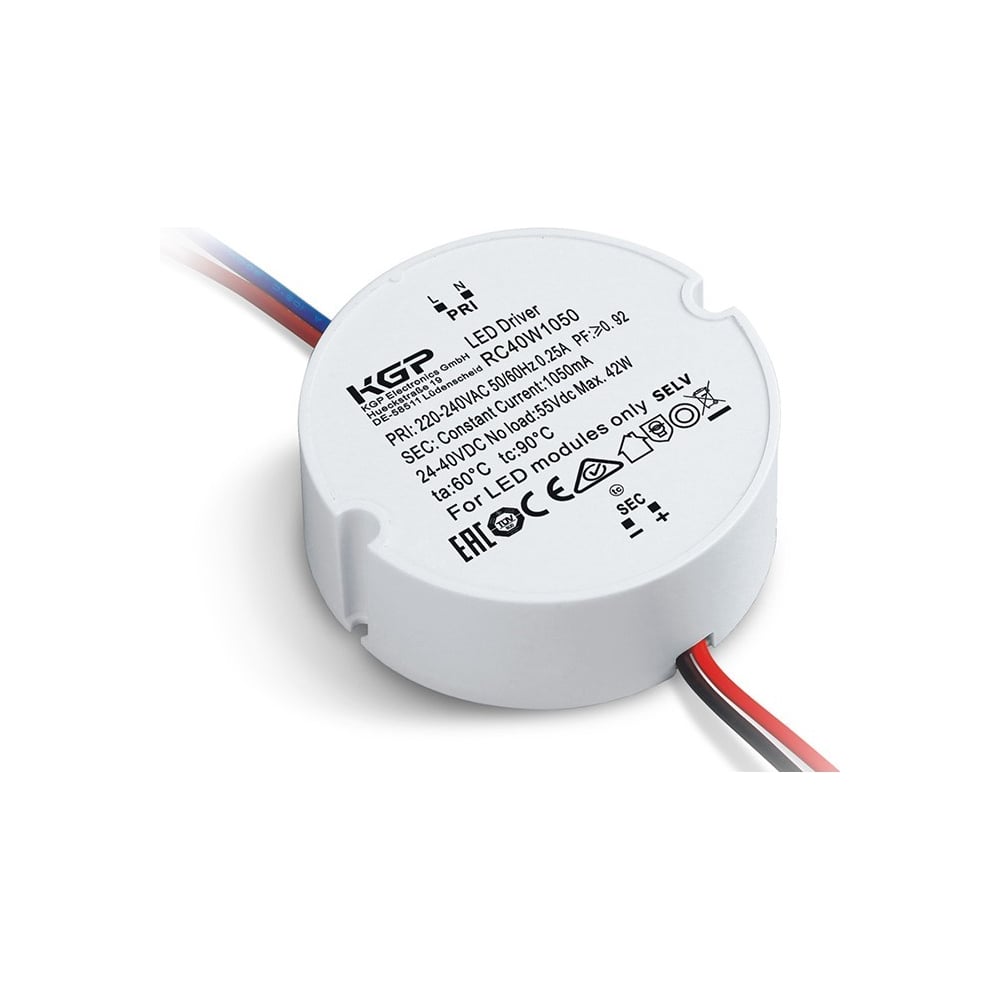 Изображение товара LED-драйвер KGP 40Вт AC-DC RC40W1050 Т03734124