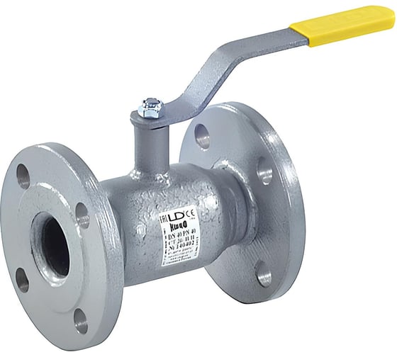 Изображение товара Кран шаровой стальной LD КШ.Ц.Ф Ду40 Ру40 фл полн 040.040.П/П.02 007-4466