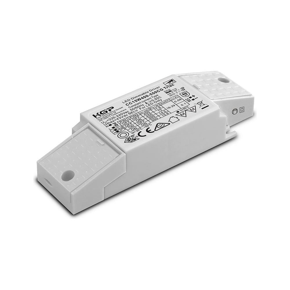 Изображение товара LED-драйвер KGP 15Вт AC-DC CC15W400-550CG Triac Т03734193