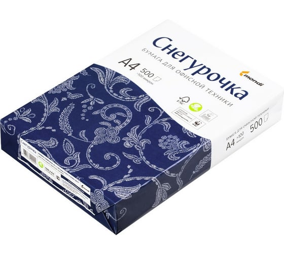 Изображение товара Бумага для офисной техники Снегурочка А4, марка C, 80 г/кв.м, 500 листов 17623